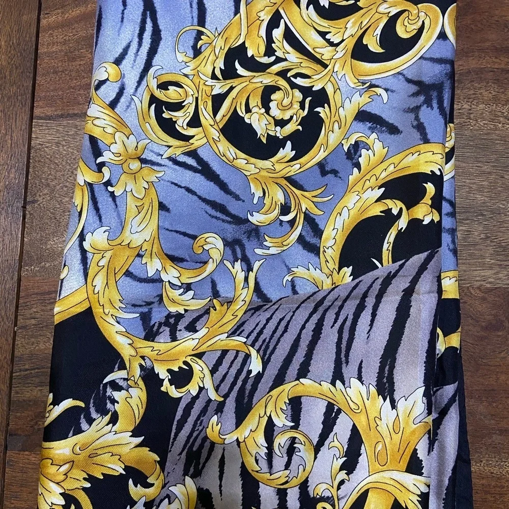 Gold silk scarf